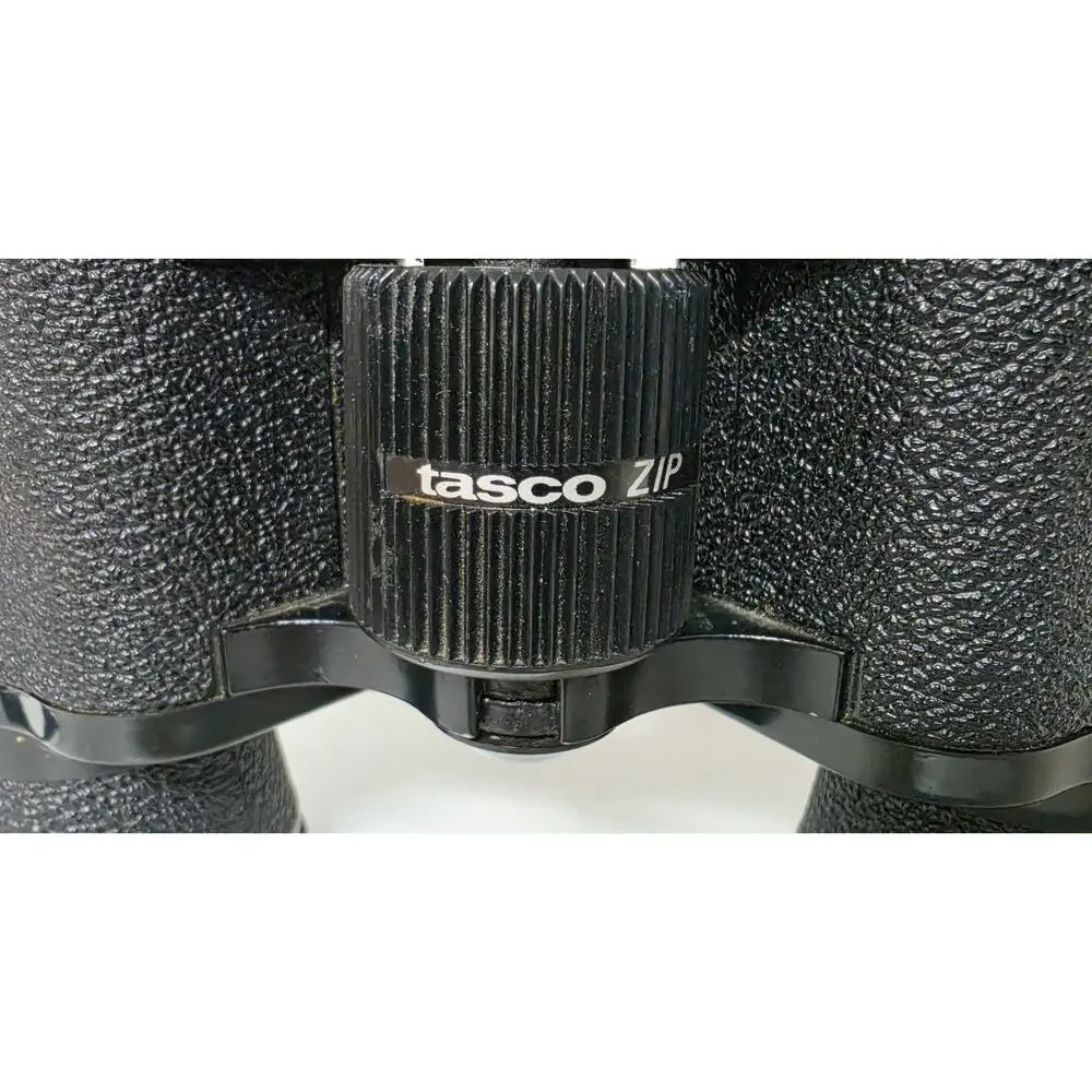 Vintage Tasco ZIP 7x35 Binoculars w/ Case & Strap – Fully Coated Optics